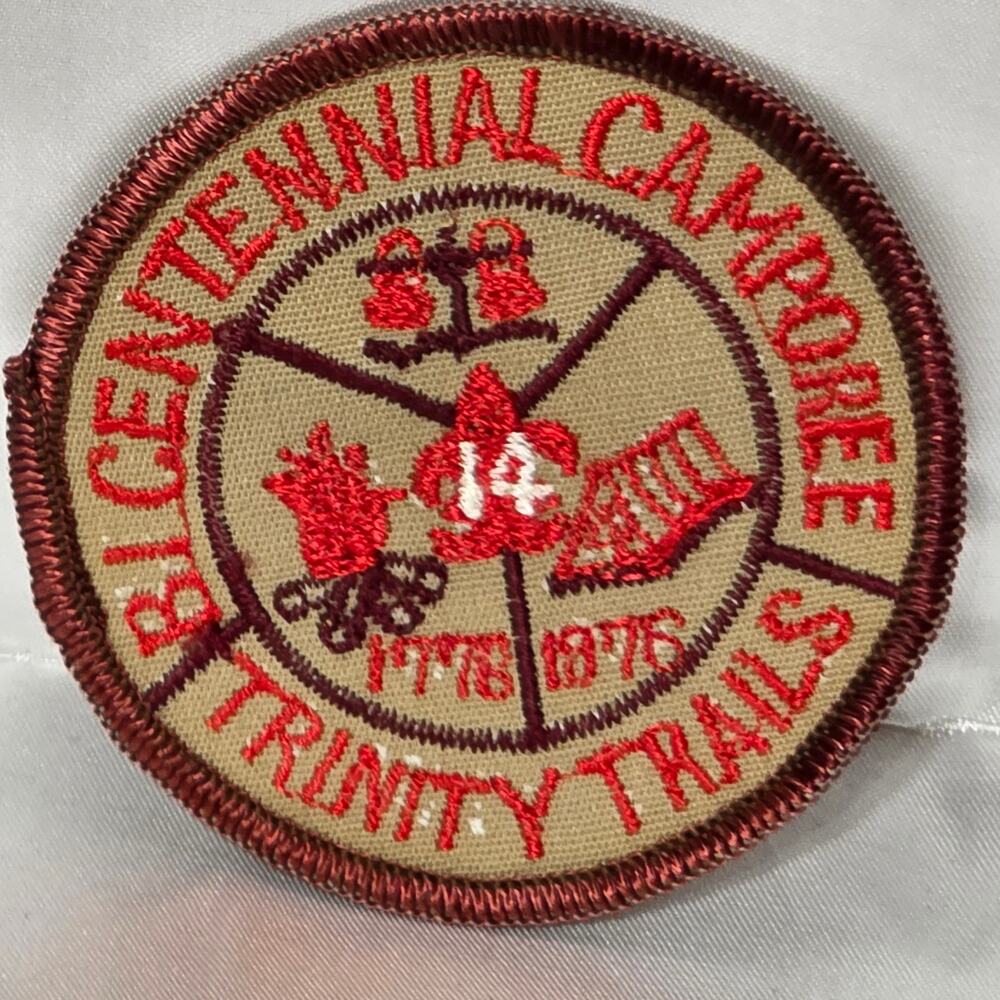 Vintage 1970s BSA Bicentennial Trails Camporee Patch Boy Scouts Camp Badge